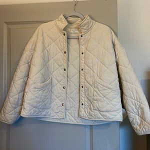 Z supply Maya Quilted Jacket Size Small- cream, barely worn, no blemishes